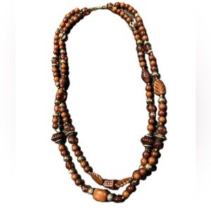 Brown Beaded Necklace